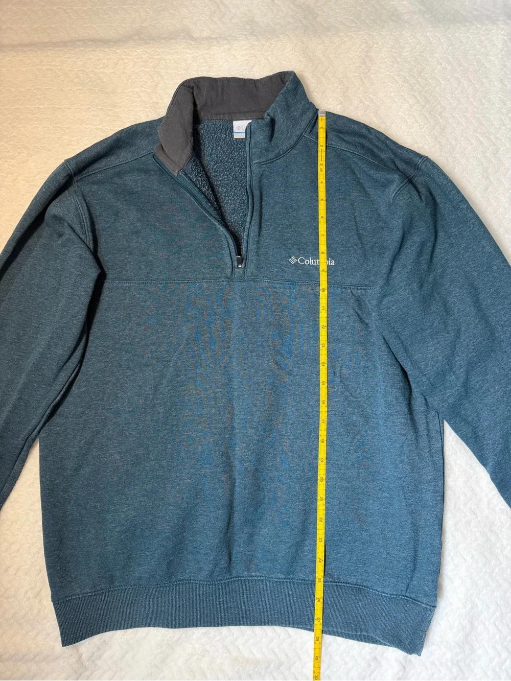 Columbia Men's Half-Zip Sweater - Teal Green